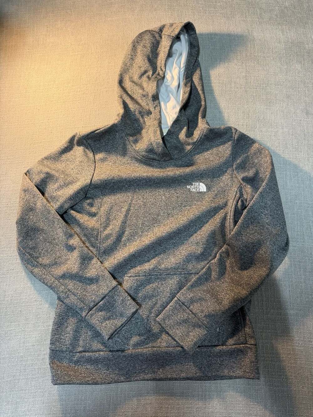 The North Face Women's Canyonlands Pullover Fleece Hoodie in Medium Grey Heather